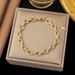 Fashion Jwlry Chain, Cross Buckl Braclt, Intrnt Clbrity, Sam Styl Gold-platd Stainlss Stl Fashion_ipsvogv.com