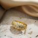 Women’s Jewelry Set Fashion Retro Classic Versatile Oval Full Diamond Ring Gold Light Luxury Fashion Commuter Ring_ipsvogv.com