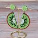 1 Pair Vacation Tropical Fruit Watermelon Beaded Fruit Beaded Nonwoven Glass Drop Earrings_ipsvogv.com