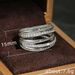 Cao Shi's Exquisite Micro Set Zircon Creative Women's Cross Ring Headpiece_ipsvogv.com