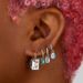 Women's Jewelry S925 Silver Needle Creative INS Square Large Zircon Earrings Color Enamel Earrings_ipsvogv.com