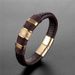 Men's Fashion Handwoven Leather Rope Personalized Stainless Steel Magnetic Buckle Bracelet_ipsvogv.com