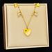 Triangle Love Peach Heart Titanium Steel High Grade, Light Luxury, Diamond Inlaid Necklace, Women's Collarbone Chain,_ipsvogv.com