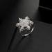 Rotatable Light Luxury Zircon Snowflake Ring Women's High Sense Exquisite Trendy Ring Niche New Versatile Jewelry Wholesale_ipsvogv.com