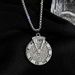 INS Cool Roman Digital Sweater Chain Time Running Long Necklace Men's Hip Hop Versatile Rotable Pendant_ipsvogv.com