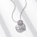 New MOM Heart Shaped Moissanite Necklace S925 Silver Inlaid With Brilliant Colored Gemstone Clavicle Chain Fashionable_ipsvogv.com