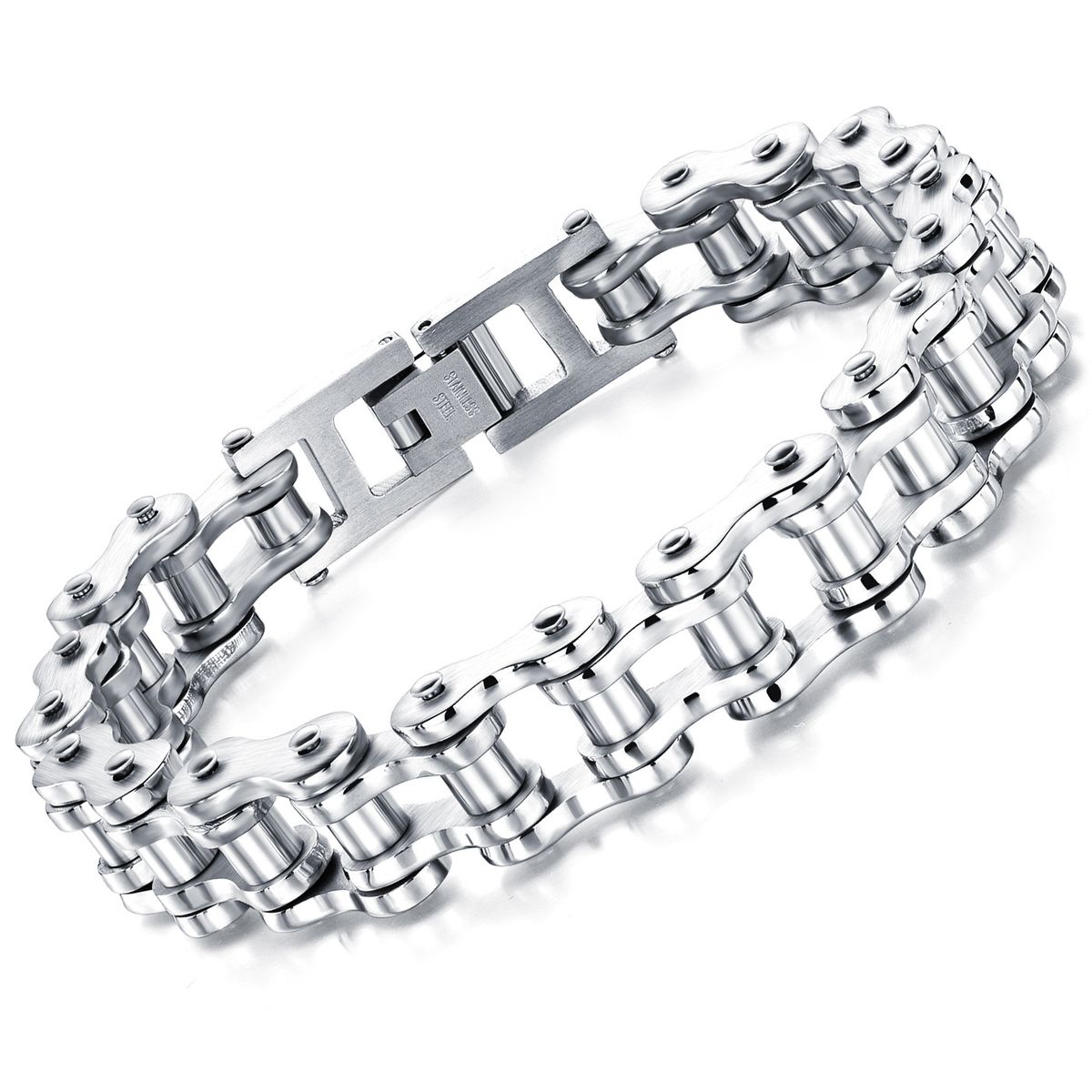 Men's Jewelry Bracelets Titanium Steel Men's Bracelets Rock Personality Motorcycle Chains Bicycle Bracelets_ipsvogv.com