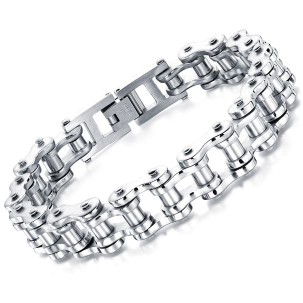 Men's Jewelry Bracelets Titanium Steel Men's Bracelets Rock Personality Motorcycle Chains Bicycle Bracelets_ipsvogv.com