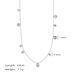Women's Jewelry Medieval Wishing Pool Gold Coin Glitter Beads Sweater Chain Autumn And Winter Necklace Titanium Steel Silver Whale Rain_ipsvogv.com