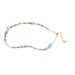 Aquamarine Pearl Necklace Bracelet Small Fresh Natural Stone Glacier Summer High End Healing Series Irregular Hand Jewelry_ipsvogv.com