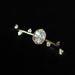 Cao Shi Agete Extremely Simple Wind Oval Egg Shaped Delicate And Unique Branch Small Broken Diamond Ring Female_ipsvogv.com