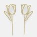 Fashion Hollow Rose Stud Earrings Women's Light Luxury Premium Pendant Earrings Rhinestone Earrings Earrings_ipsvogv.com