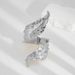 Fashion Exaggerated Irregular Geometric Double Layer Leaf Wide Bracelet For Women_ipsvogv.com