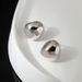 Earrings Sterling Silver Small Silver Bean Earrings All-match Fashion Personality Niche Design Sense Earrings Korean Style Women's High Sense_ipsvogv.com