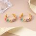 Silver Needle Small Fresh Series Spring Style Pearl Color Matching Flower Earrings Niche Design Earrings Fashion Trend Earrings_ipsvogv.com