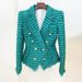 Women's New Style Star Fashion Fringed Tweed Slim Blazer_ipsvogv.com