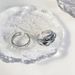 Geometric Wave Dark Zircon For Female Niche Design High End Open Finger Light Luxury Ins Cool Handsome Ring_ipsvogv.com
