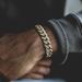 Iced Out Shiny Rhinestone Crystal Gold Plated Miami Cuban Chain Men's Hip Hop Bracelet_ipsvogv.com
