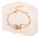 Double Layer Stainless Bracelet, Simple Girls' Frosted Butterfly Necklace, Spherical Titanium Steel Versatile_ipsvogv.com