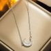 Super Immortal Zircon Moon Necklace~INS niche design, super sparkling, high-end, light luxury collarbone chain, 2023 new_ipsvogv.com