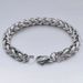 Titanium Men's Flower Basket Korean Style Stainless Steel Fashion Clavicle Dragon Bone Chain Bracelet Jewelry_ipsvogv.com