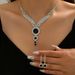 Women’s Jewelry Set Fashion Hot Selling Jewelry Sets Hot Selling Jewelry Multi Color Gemstone Necklace Earrings 2 Piece Set_ipsvogv.com