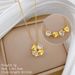 Double 【 】 Wear Four Leaf Flower Light Luxury Charm Gorgeous Full Diamond Necklace Women's Versatile Clavicle Titanium 【 】_ipsvogv.com