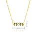 Mother's Day Mama Letter Gift Clavicle Chain Zircon Pendant Necklace Copper Plated Real Gold_ipsvogv.com