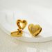 Unisex Fresh Personality Stainless Steel Double Sided Shell Earrings Fashionable And Versatile Temperament And Versatile High End Earrings_ipsvogv.com