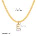 Hot Selling Fashion Simple Versatile Necklace Plated Gold 26 Letters Diamond Necklace Clavicle Chain_ipsvogv.com