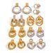 Women's Jewelry Color Matching Stainless Steel Circle Earrings High End Niche Earrings Titanium Steel Earrings_ipsvogv.com