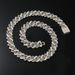 Full diamond dual color Cuban jewelry trendy and exaggerated domineering neck chain hip-hop necklace_ipsvogv.com