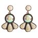 Fashionable Bohemian Turquoise With Trendy And Versatile Socialite Earrings_ipsvogv.com