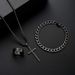 Women's Jewelry Set Fashion Cross Pendant Ring Bracelet Necklace Jewelry Set Personality Fashion Trend Jewelry_ipsvogv.com