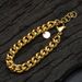 Men's Jewelry Titanium Steel Plated K Real Gold Color Preserving Bracelet Female Jewelry Trend Light Luxury Niche Stainless Steel Male Jewelry_ipsvogv.com