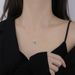 S999 Sterling Silver Four Leaf Clover Necklace Female Emerald Heart Shaped Clavicle Chain_ipsvogv.com