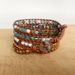 Retro Natural Ocean Stone Bracelet Beads Pure Handmade Natural Stone Woven Bohemian Bracelet_ipsvogv.com