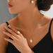Minimalist and fashionable OL version Korean earrings, necklace, set with zircon inlay design, niche collarbone chain,_ipsvogv.com
