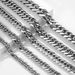 Wear for men and women, neutral and cold style, double woven NK titanium steel bracelet, simple men's plain chain bracelet_ipsvogv.com