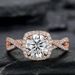 Sanjie Luxury Zircon Classic Square Diamond Ring Women's Popular Jewelry_ipsvogv.com
