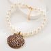 Exaggerated Seaside Vacation Style Resin Bead Necklace With Three-dimensional Shell Print Pendant, Personalized And_ipsvogv.com