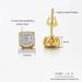 Hip Hop Personalized Thread for Couples Same Style Full Diamond Zircon Earrings Popular Ear Accessories_ipsvogv.com