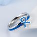 Caring for autistic children blue ribbon titanium steel ring autism care day blue action ring_ipsvogv.com
