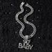 New Personalized Style English Letter 90 BABY Hip Hop Creative Pendant Necklace_ipsvogv.com