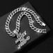 New Product Full Diamond Letter MONEY NO FAIND Hip Hop Personalized Alloy Pendant Cuban Chain_ipsvogv.com