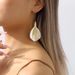 11266 Personalized Fashion Colored Flower Long Wind Vacation Alloy Drip Oil Earrings Accessories_ipsvogv.com