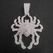 Punk Trendy 3D Large Spider Pendant Necklace Hip Hop Street Dance Diamond-Encrusted Cuban Chain Men's Accessories_ipsvogv.com
