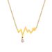 Full Body 【 Titanium Steel 】 Wave Heartbeat Diagram Minimalist Gold Necklace In The Wind Furnace Female Ins Mesh Red 【 】_ipsvogv.com