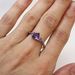 Natural Amethyst Zircon Silver Ring Fashion Wedding Heart Shaped Ring Jewelry Female_ipsvogv.com