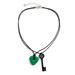Small And Niche Accessories, Simple Acrylic Key Pendant Necklace, Personalized Wax Thread Double Layered Neckchain_ipsvogv.com